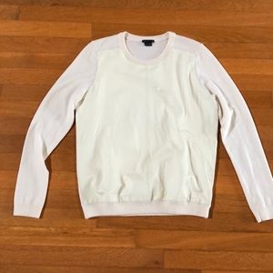 Women’s Theory leather top/sweater.